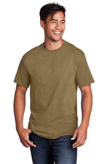 Port & Company Core Cotton Tee. PC54 Coyote Brown