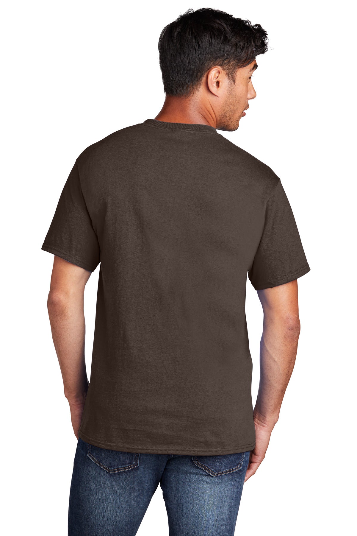 Port & Company Core Cotton Tee. PC54 Dark Chocolate Brown