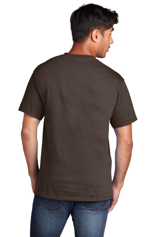 Port & Company Core Cotton Tee. PC54 Dark Chocolate Brown