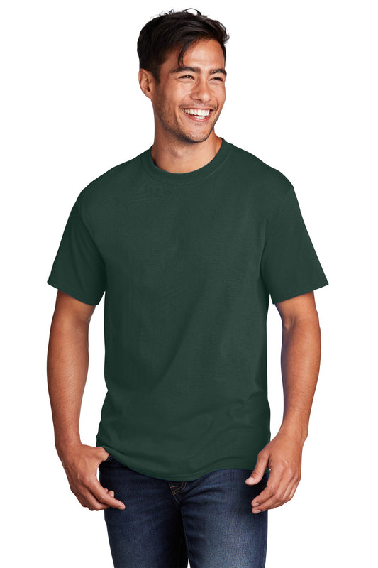 Port & Company Core Cotton Tee. PC54 Dark Green