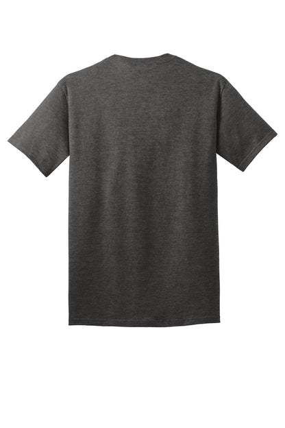 Port & Company Core Cotton Tee. PC54 Dark Heather Grey