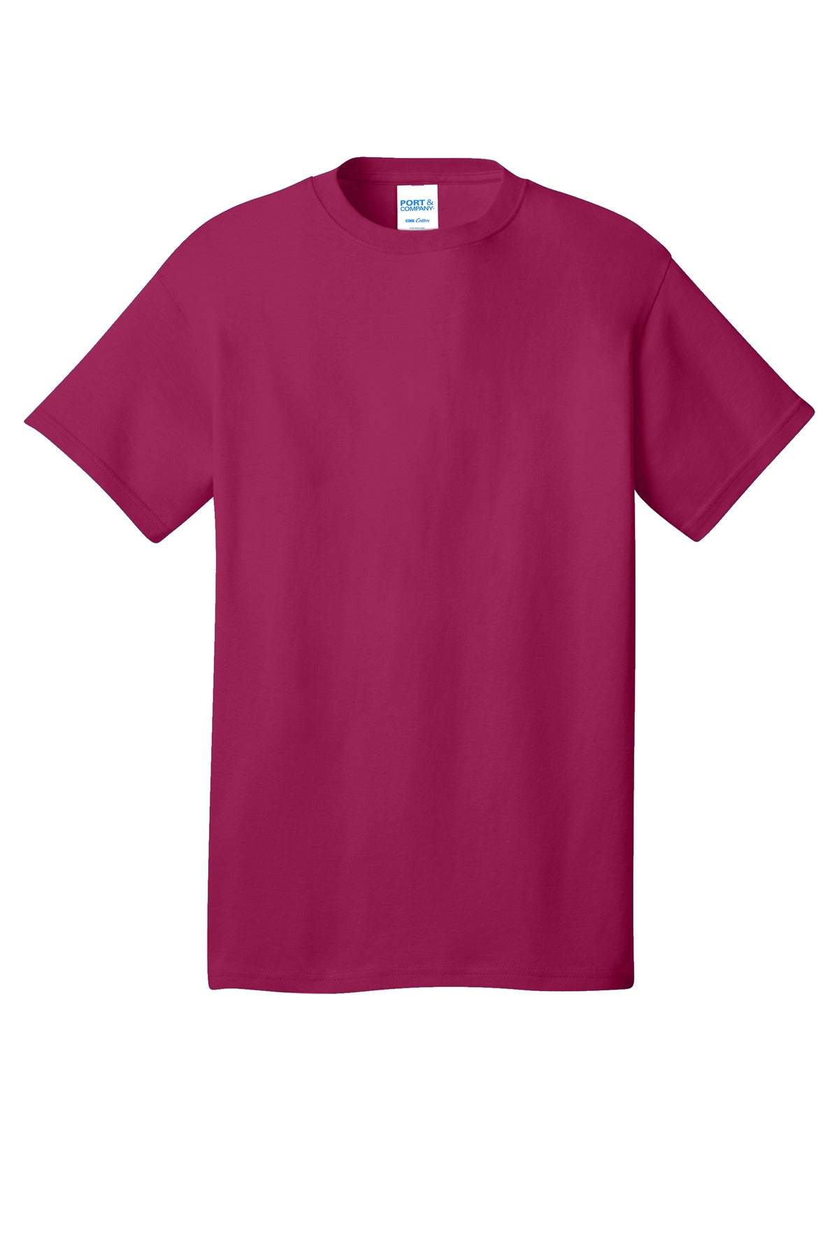 Port & Company Core Cotton Tee. PC54 Flush Pink