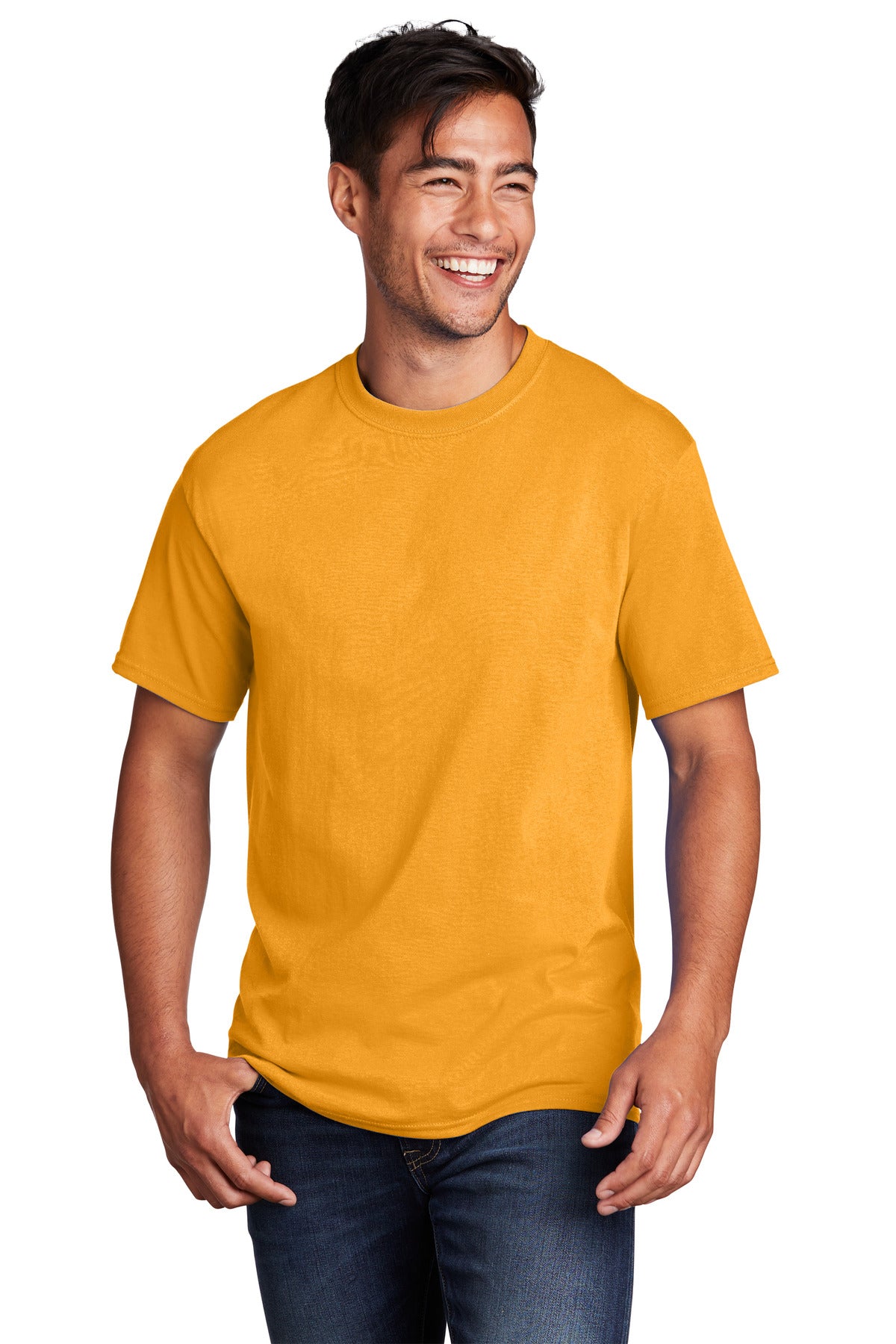 Port & Company Core Cotton Tee. PC54 Gold