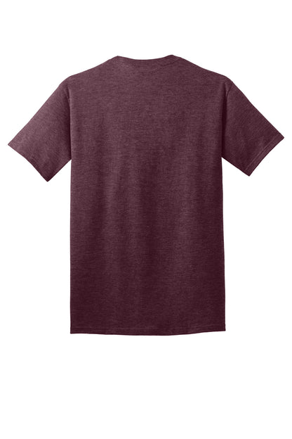 Port & Company Core Cotton Tee. PC54 Heather Athletic Maroon