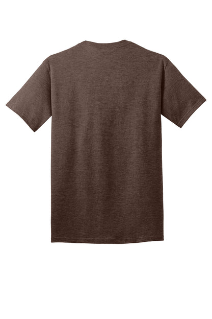 Port & Company Core Cotton Tee. PC54 Heather Dark Chocolate Brown