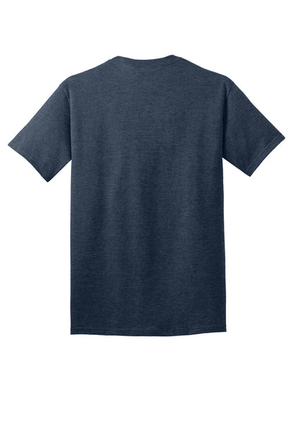 Port & Company Core Cotton Tee. PC54 Heather Navy