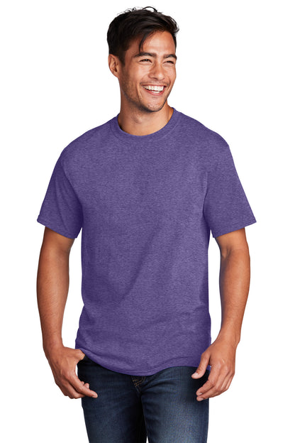Port & Company Core Cotton Tee. PC54 Heather Purple