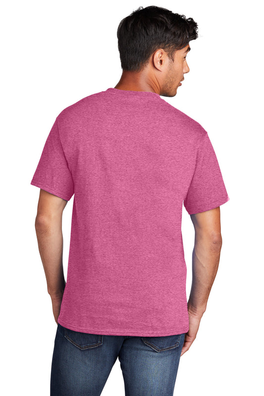 Port & Company Core Cotton Tee. PC54 Heather Sangria