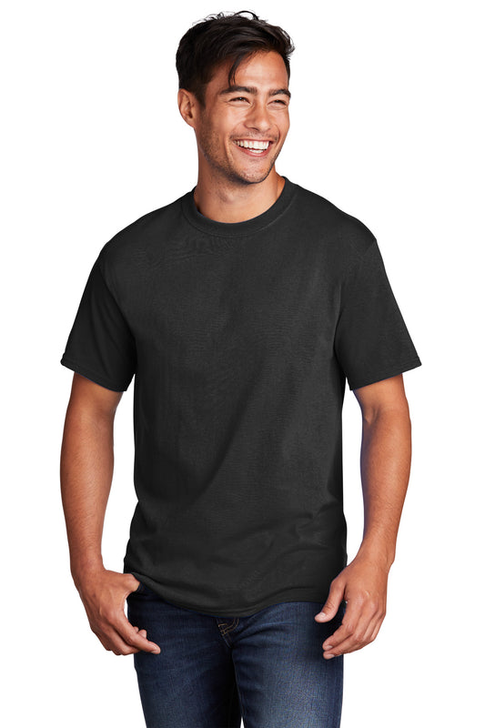 Port & Company Core Cotton Tee. PC54 Jet Black