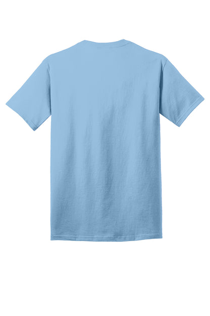 Port & Company Core Cotton Tee. PC54 Light Blue