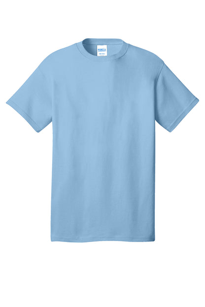 Port & Company Core Cotton Tee. PC54 Light Blue