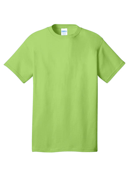 Port & Company Core Cotton Tee. PC54 Lime