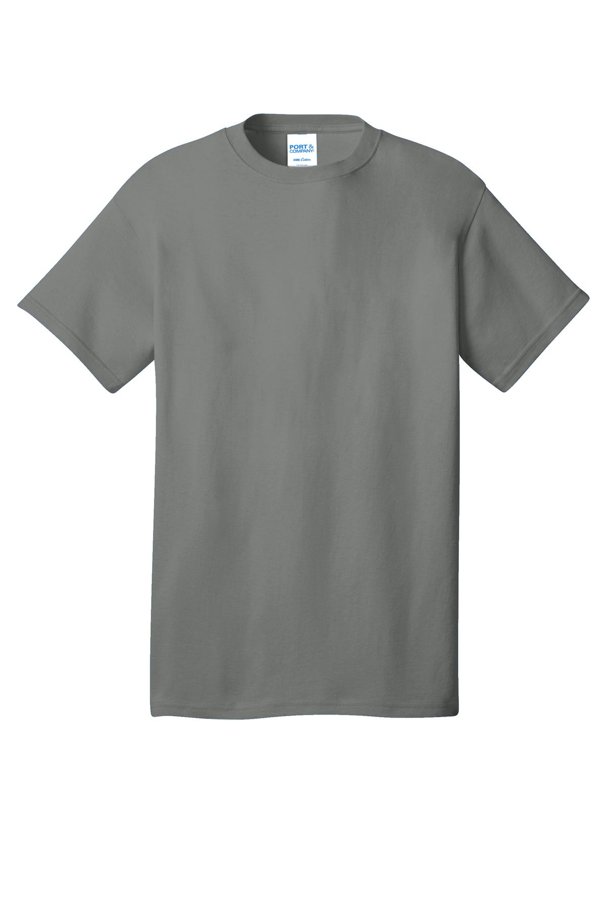 Port & Company Core Cotton Tee. PC54 Medium Grey