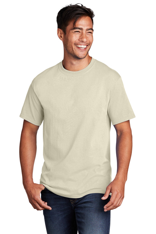 Port & Company Core Cotton Tee. PC54 Natural