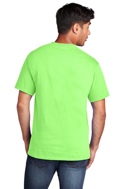 Port & Company Core Cotton Tee. PC54 Neon Green