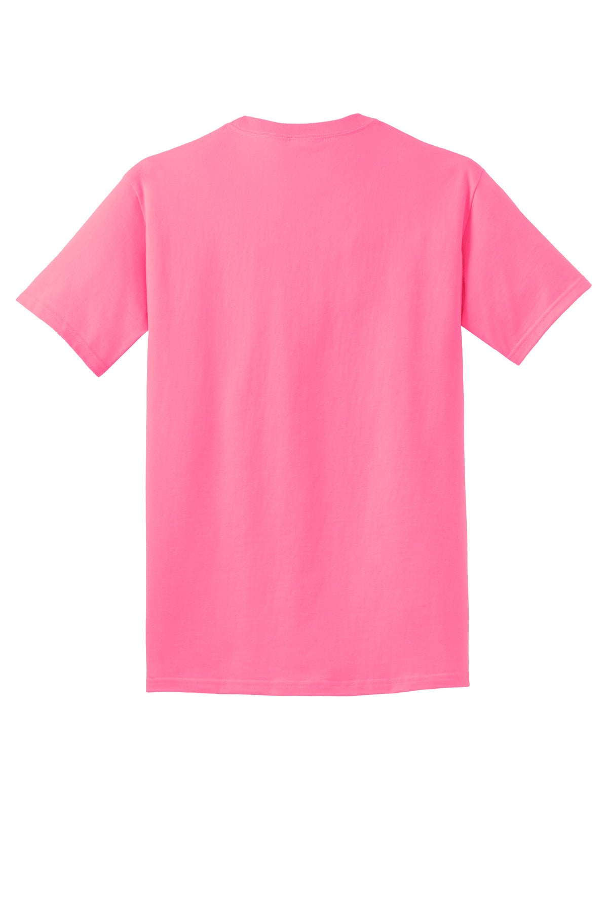Port & Company Core Cotton Tee. PC54 Neon Pink