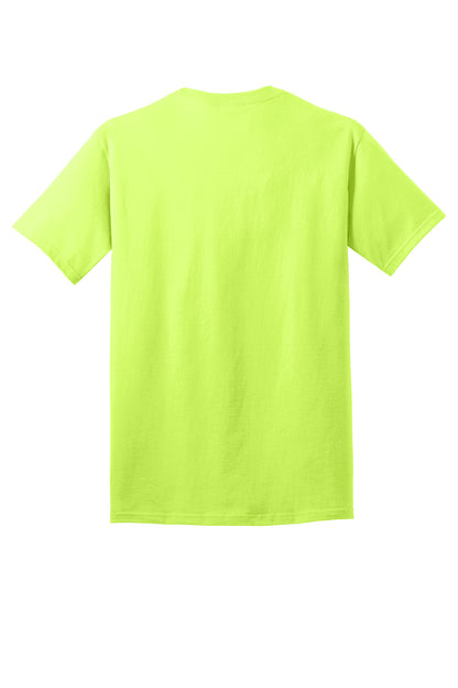 Port & Company Core Cotton Tee. PC54 Neon Yellow