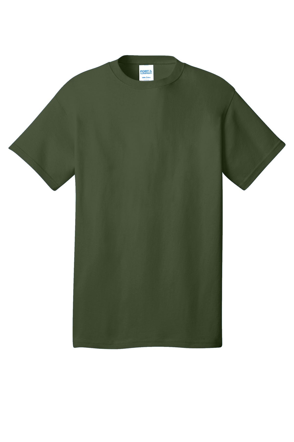 Port & Company Core Cotton Tee. PC54 Olive