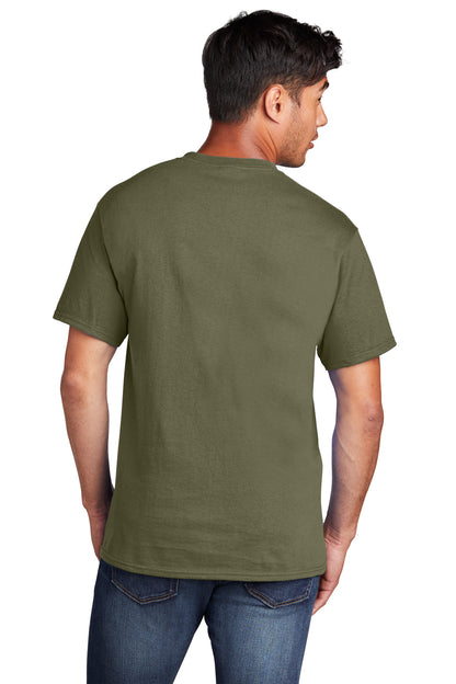 Port & Company Core Cotton Tee. PC54 Olive Drab Green