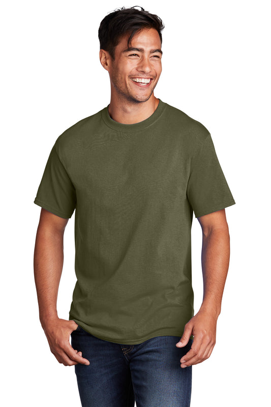 Port & Company Core Cotton Tee. PC54 Olive Drab Green