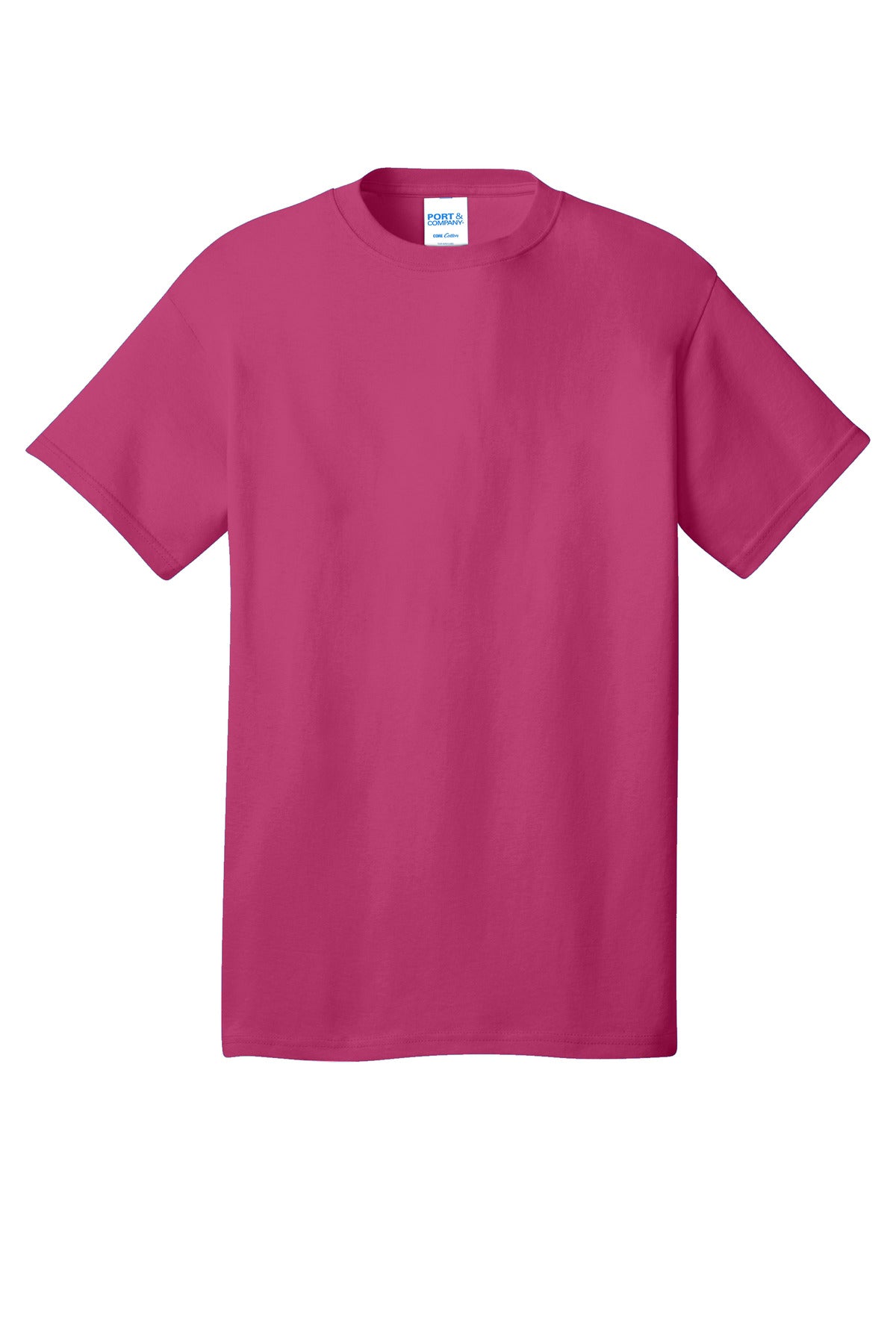 Port & Company Core Cotton Tee. PC54 Sangria