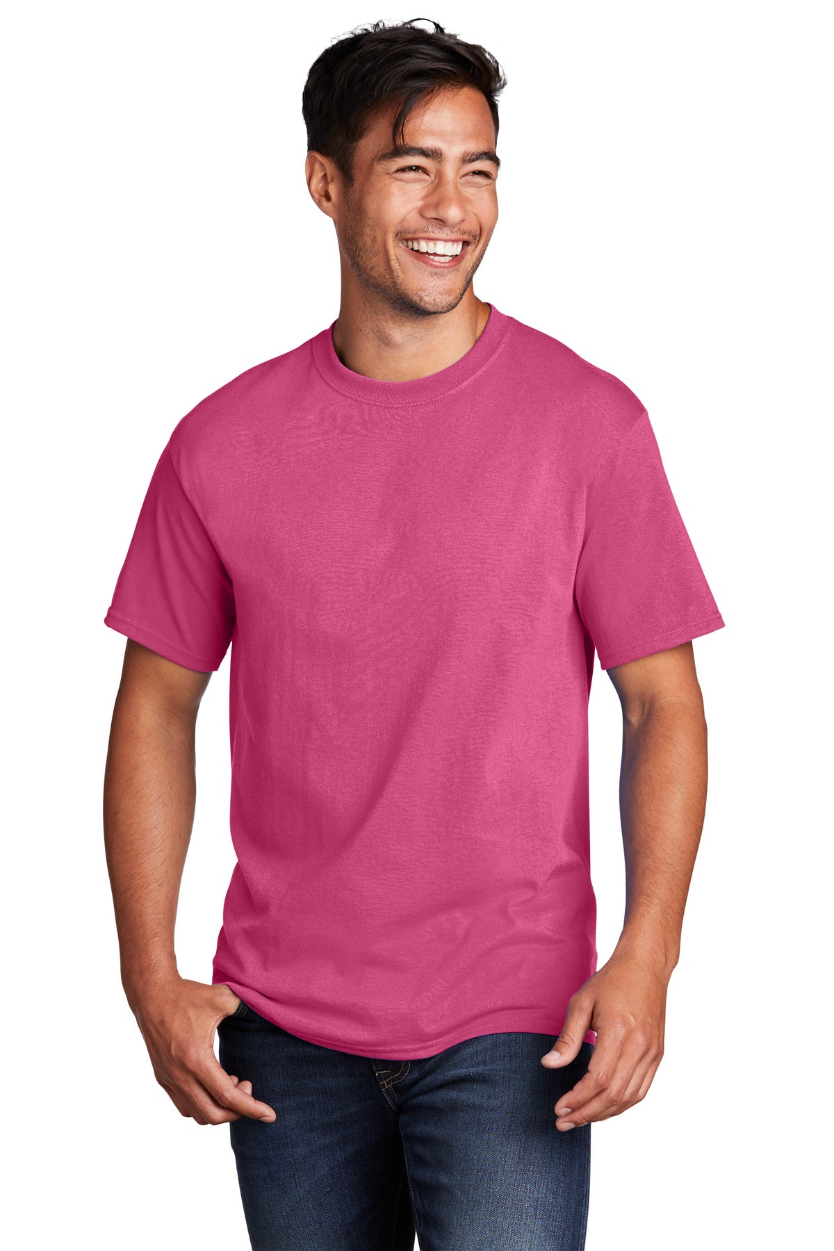 Port & Company Core Cotton Tee. PC54 Sangria