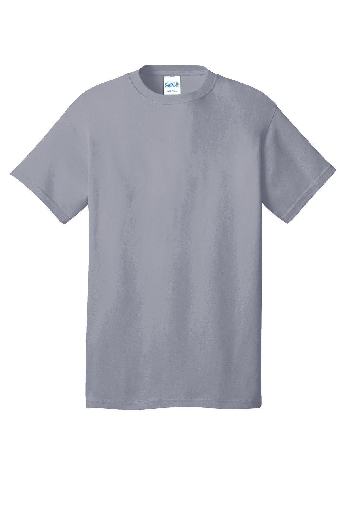 Port & Company Core Cotton Tee. PC54 Silver