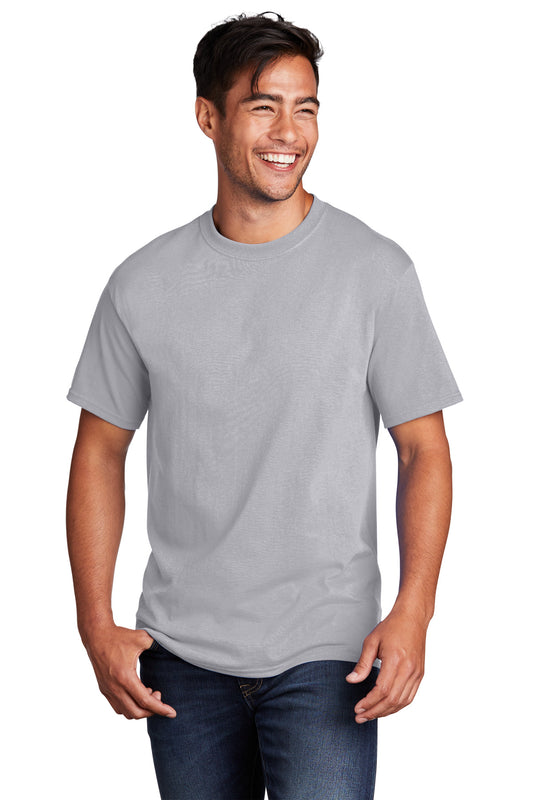 Port & Company Core Cotton Tee. PC54 Silver