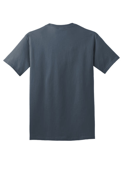 Port & Company Core Cotton Tee. PC54 Steel Blue