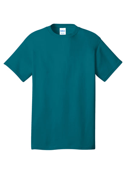 Port & Company Core Cotton Tee. PC54 Teal