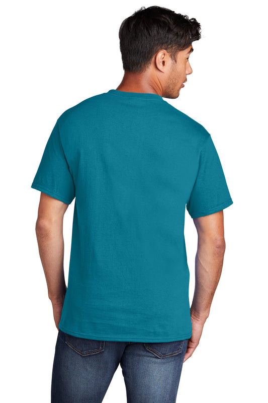 Port & Company Core Cotton Tee. PC54 Teal