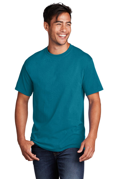 Port & Company Core Cotton Tee. PC54 Teal