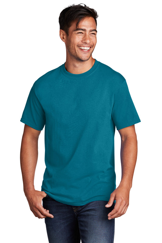 Port & Company Core Cotton Tee. PC54 Teal