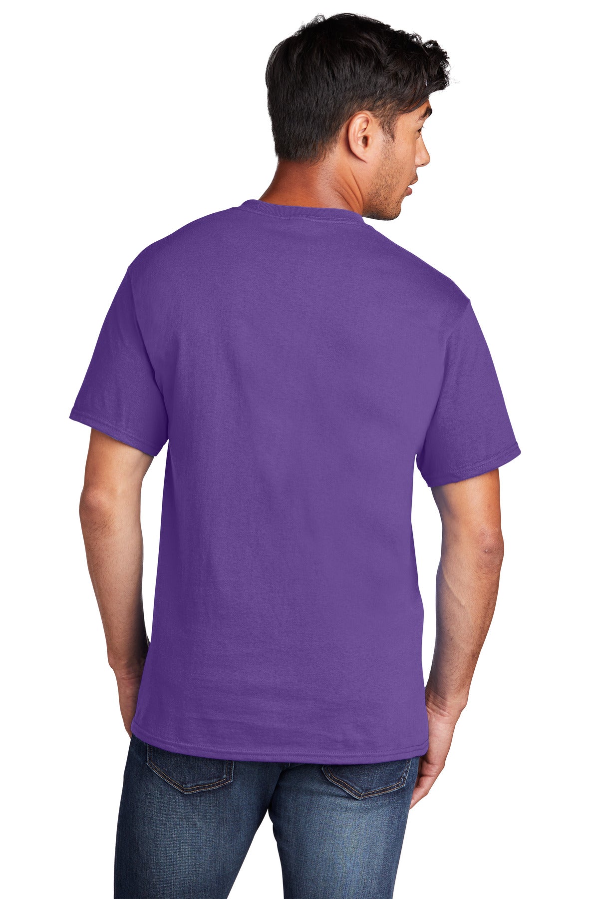 Port & Company Core Cotton Tee. PC54 Team Purple