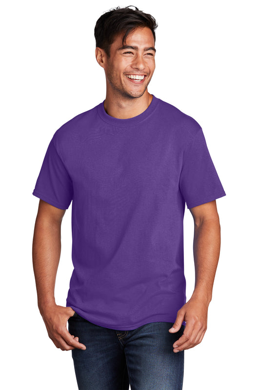 Port & Company Core Cotton Tee. PC54 Team Purple
