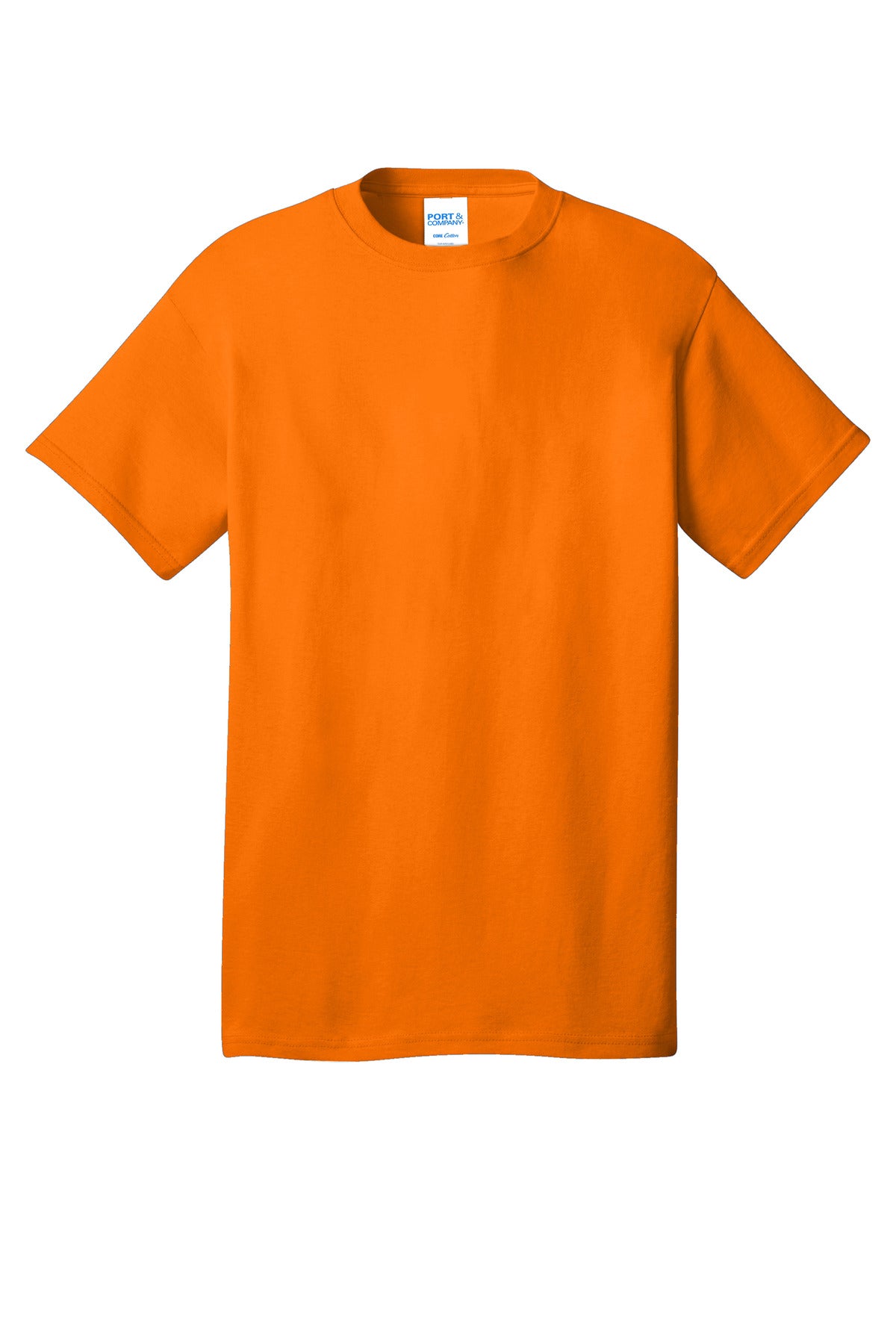 Port & Company Core Cotton Tee. PC54 Tennessee Orange