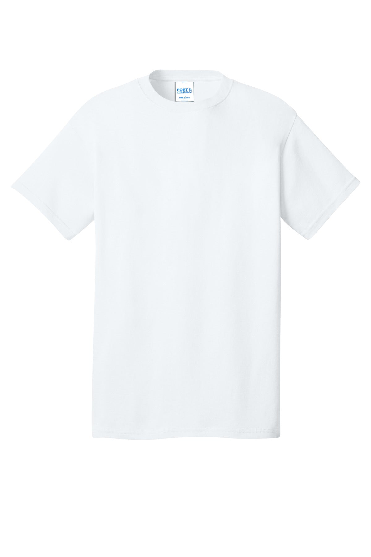 Port & Company Core Cotton Tee. PC54 White