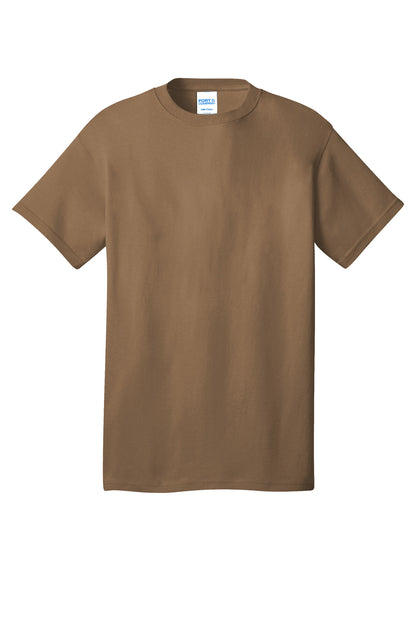 Port & Company Core Cotton Tee. PC54 Woodland Brown