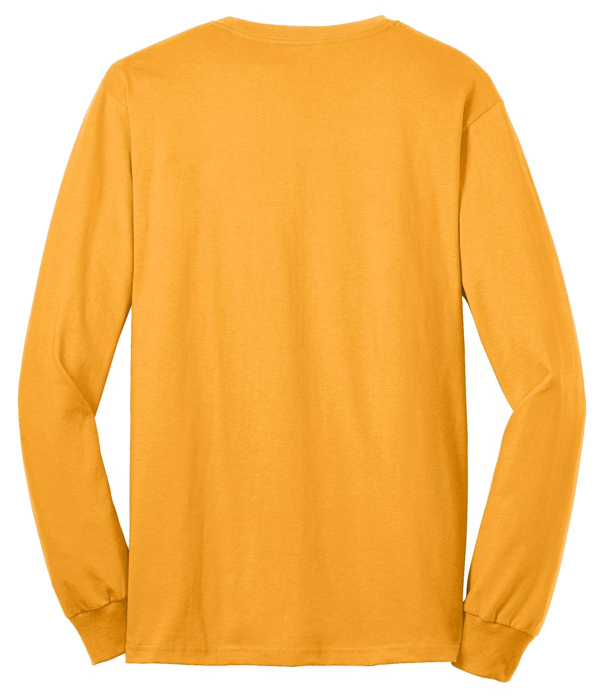Port & Company Long Sleeve Core Blend Tee. PC55LS Gold