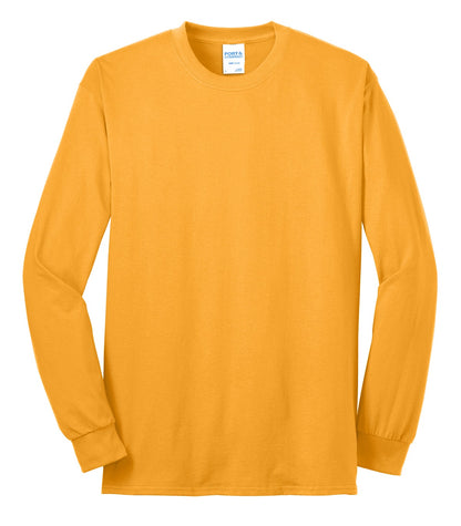 Port & Company Long Sleeve Core Blend Tee. PC55LS Gold