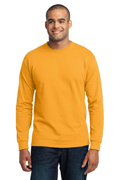 Port & Company Long Sleeve Core Blend Tee. PC55LS Gold