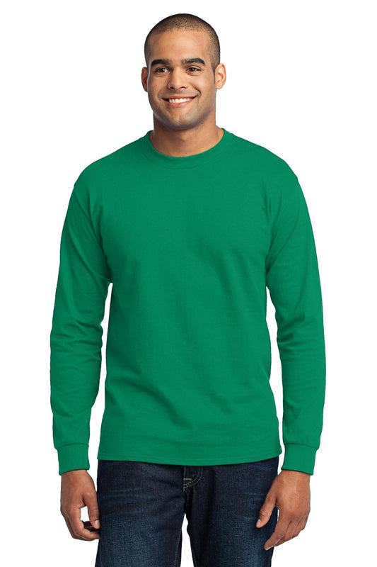 Port & Company Long Sleeve Core Blend Tee. PC55LS Kelly