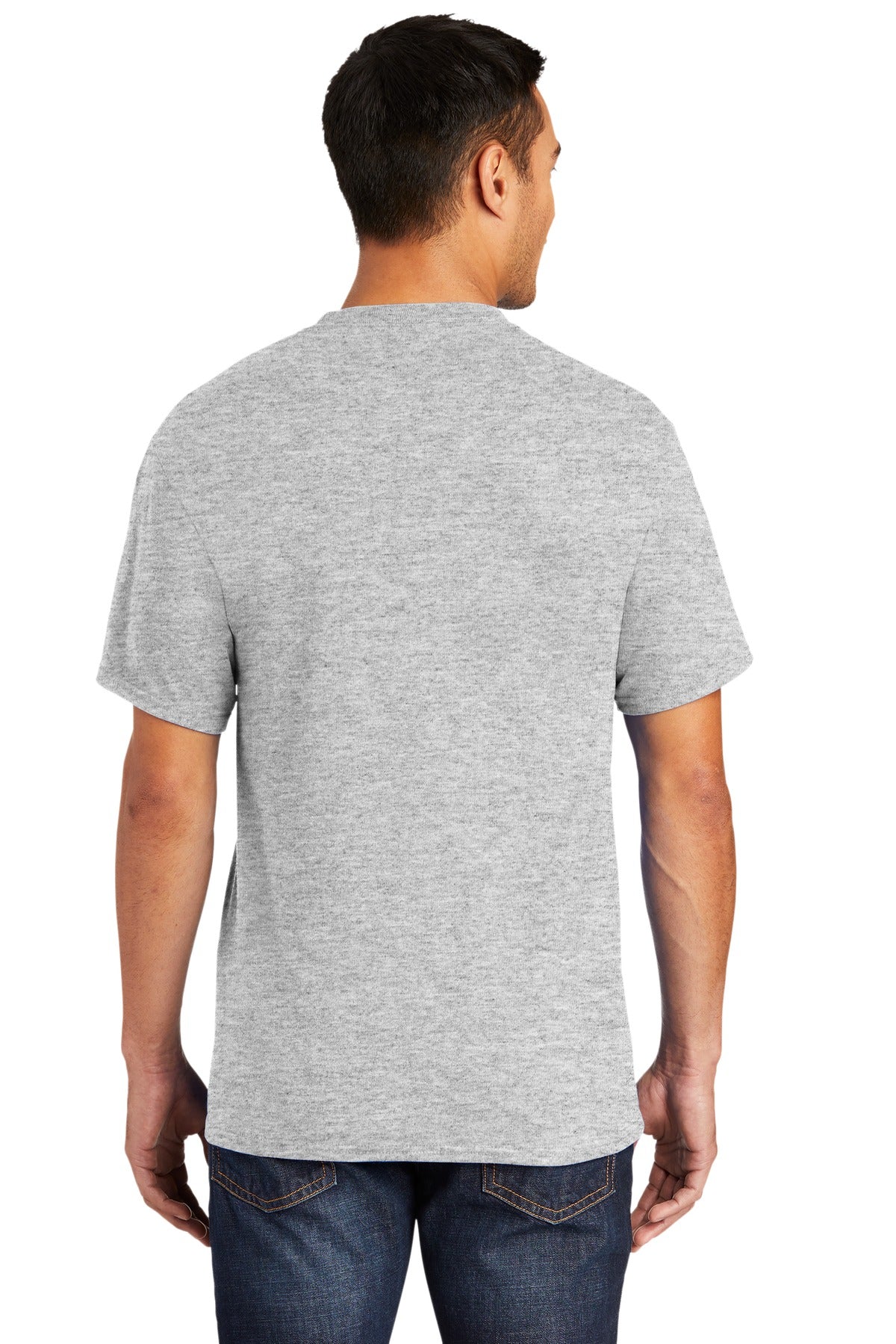 Port & Company Tall Core Blend Pocket Tee. PC55PT Ash Tall