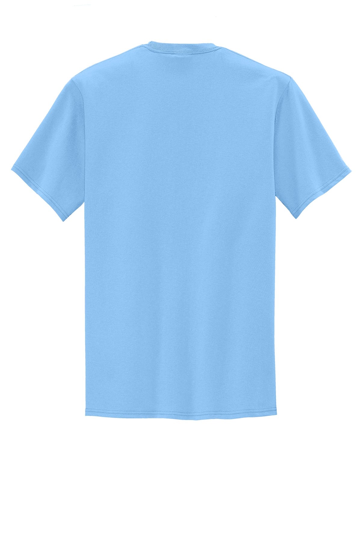 Port & Company Tall Core Blend Pocket Tee. PC55PT Light Blue Tall