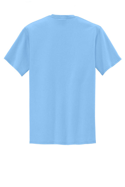 Port & Company Tall Core Blend Pocket Tee. PC55PT Light Blue Tall