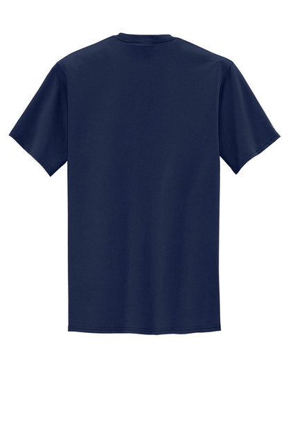 Port & Company Tall Core Blend Pocket Tee. PC55PT Navy Tall