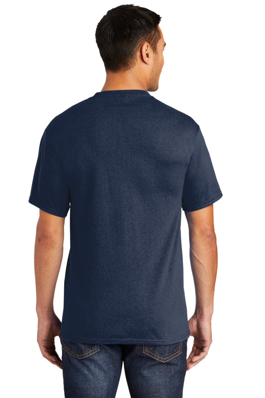 Port & Company Tall Core Blend Pocket Tee. PC55PT Navy Tall