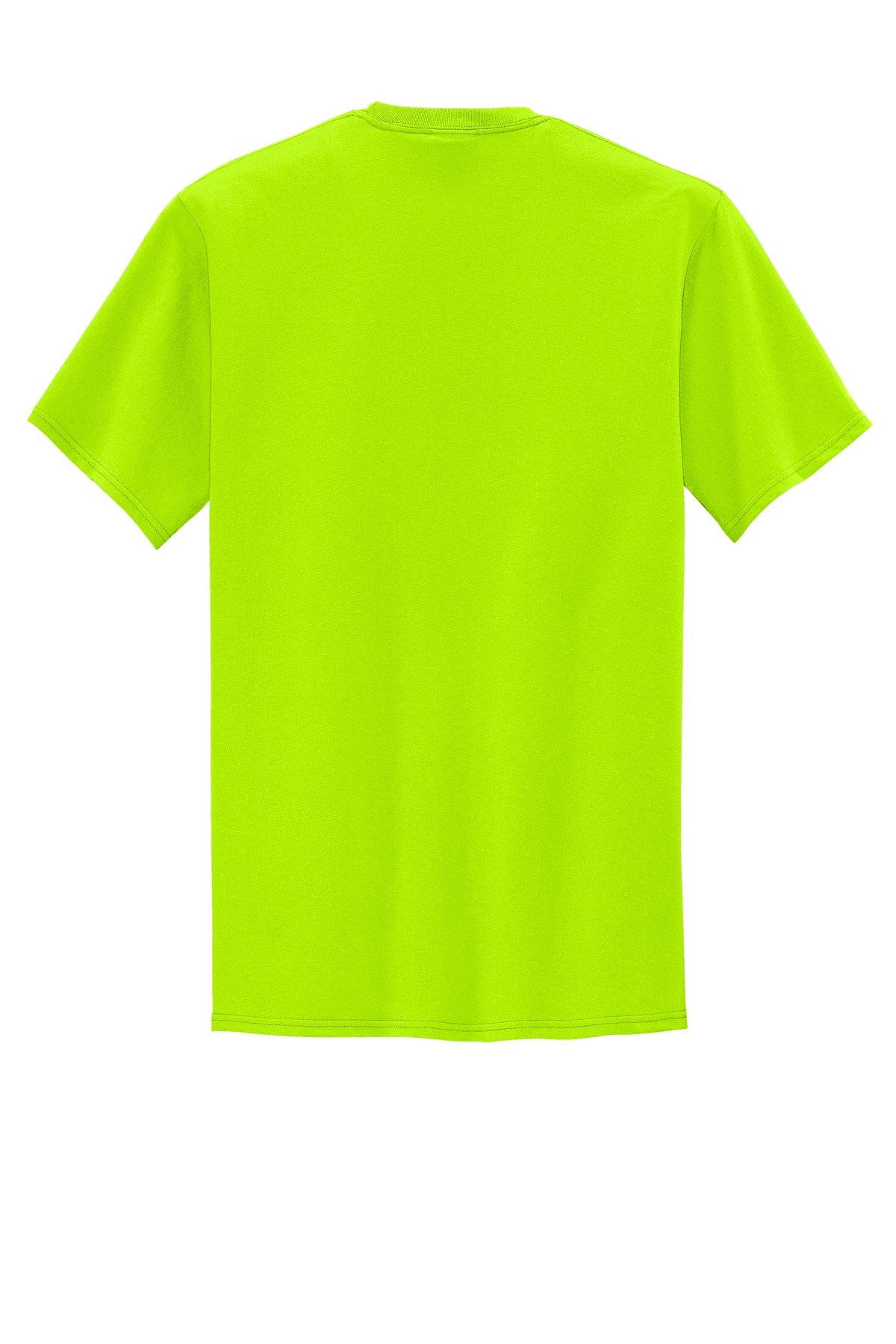 Port & Company Tall Core Blend Pocket Tee. PC55PT Safety Green Tall