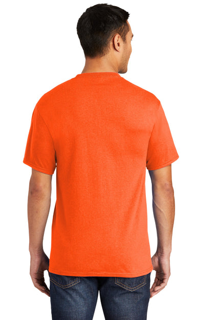 Port & Company Tall Core Blend Pocket Tee. PC55PT Safety Orange Tall
