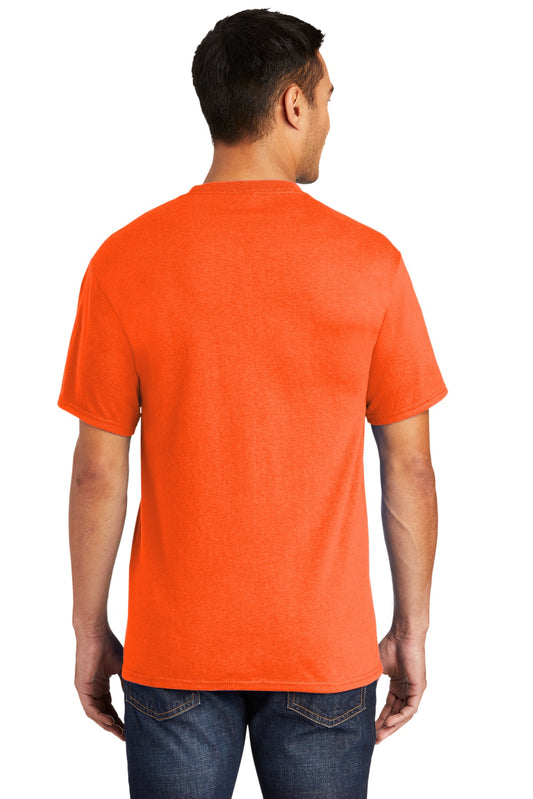 Port & Company Tall Core Blend Pocket Tee. PC55PT Safety Orange Tall
